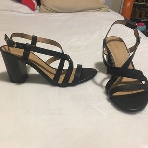 Black Strappy Heels